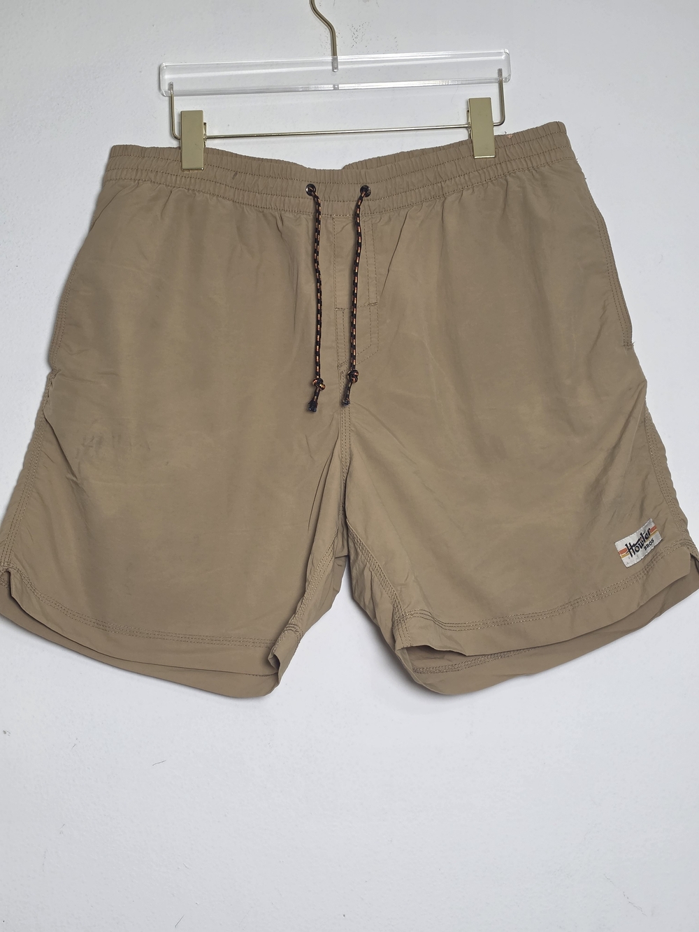 Men's Howler Bros Tan Athletic Shorts Size XL Drawstring